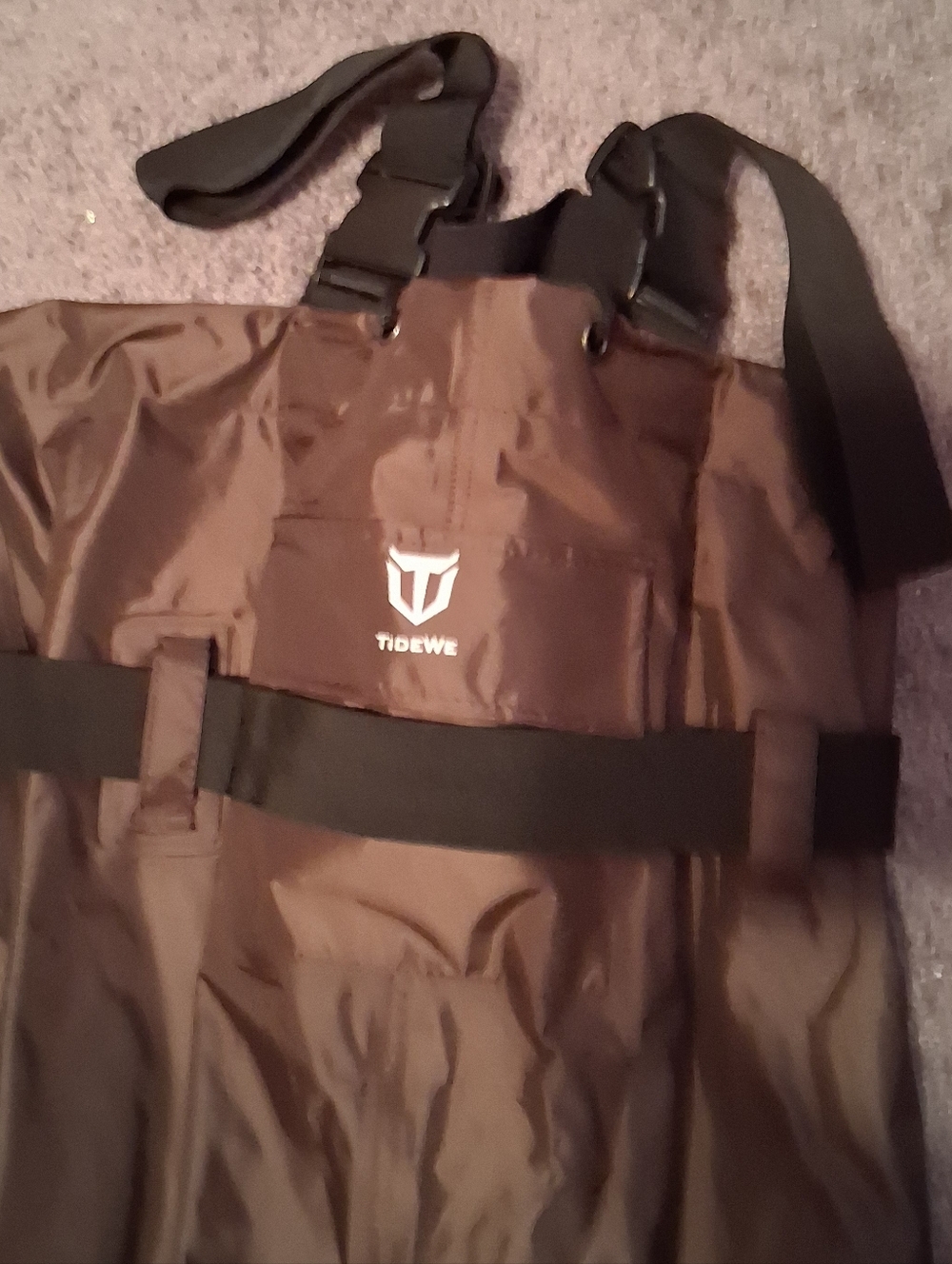TIDE WE Chest Waders Hunting Fishing Waders  Men Size 5  Brown Boots
